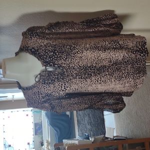 Maeve by Anthropologie tan and black  boho top size small